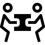 Two Person Lift SVG Icon